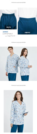 Annuo Printed Nurse Doctor's Pediatric Comfortable Clothes