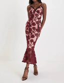 Elegant Lace Fishtail Sheath Mesh Dress for Allure