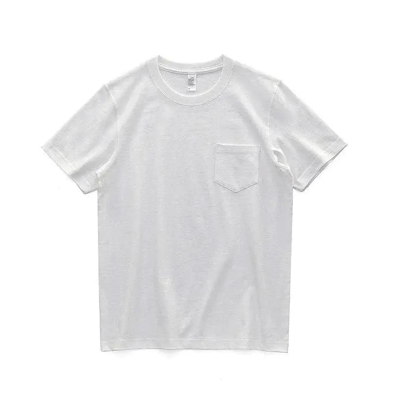 Workwear White Pocket Tee Durable Cotton — product view 10