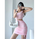 Summer Chic Pleated A-line Dress Stylish Slimming Choice