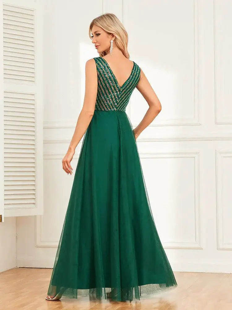 Sequin Sparkle Maxi Dress Glamorous Birthday Party