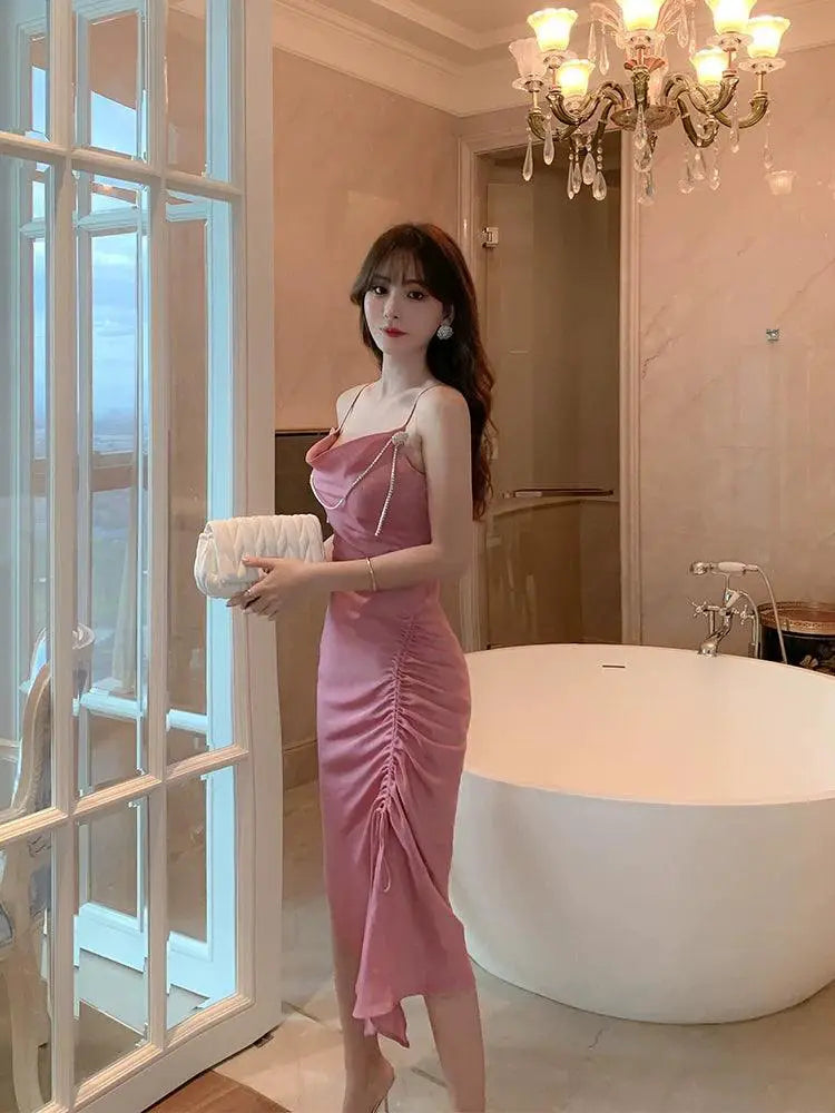 French Elegance Sophisticated Slip Dress For Women