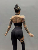 Bubble Wrap Nude Feel Sports Bra Stylish Yoga Running Gear