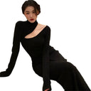 Cashmere Turtleneck Coat Luxurious Korean Style Fashion