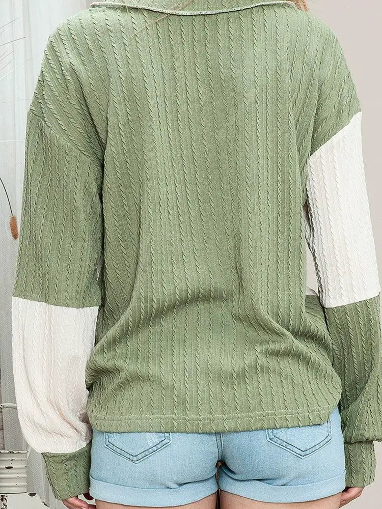 Fall 2024 Pullover V Neck Womens Sweater Cozy Knit