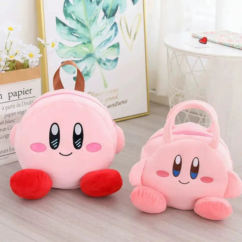 Cartoon Cute Japanese Backpack Pink Plush Doll For Teens