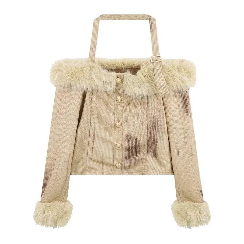 Chic Off Shoulder Korean Style Sweater Trendy Pullover