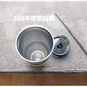 Large Capacity Stainless Steel Thermos Cup with Straw Coffee Cup