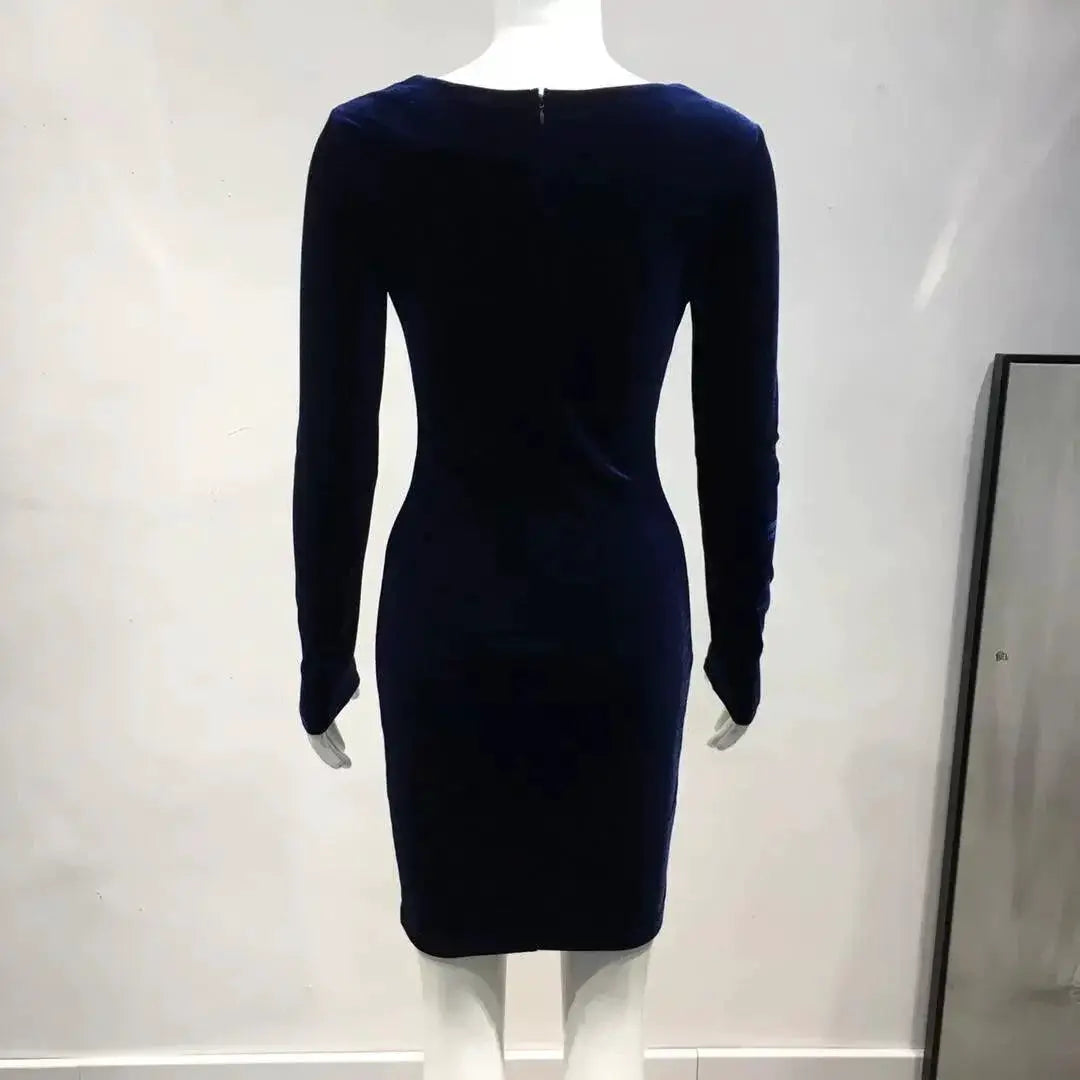 Retro Velvet Dress Sophisticated Chic Attire In 3 Colors