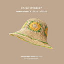 Straw Hat French Girls Travel Seaside Sunshade Lace Cap