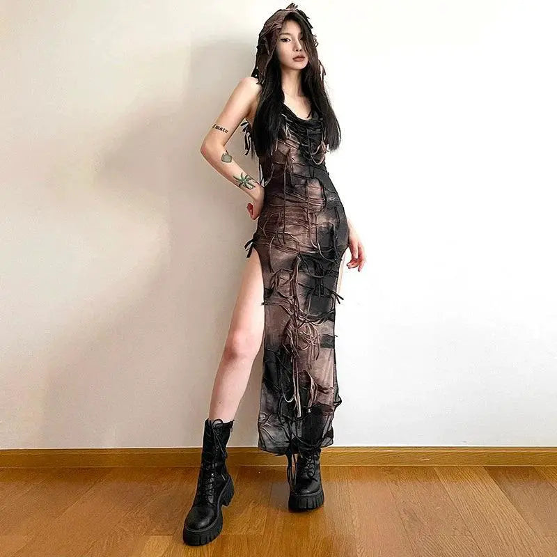 Sylcue Dune Sleeveless Slit Dress Fashion Forward Summer