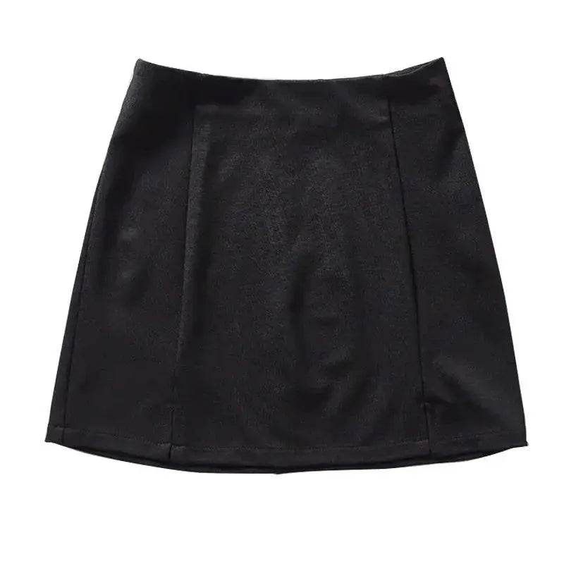 Beran Slim Fit Side Slit Skirt Chic European American Style