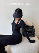 Fishtail Sheath Dress Seductive Square Collar Stylish Versatile