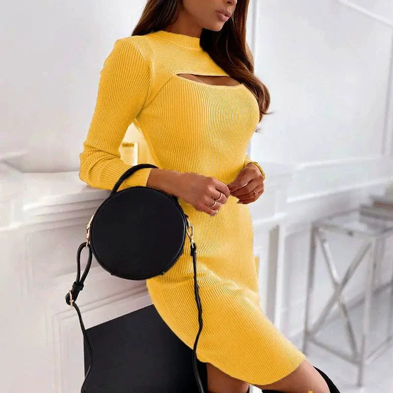 Spring Chic Cutout Womens Dress For Party And Casual Style