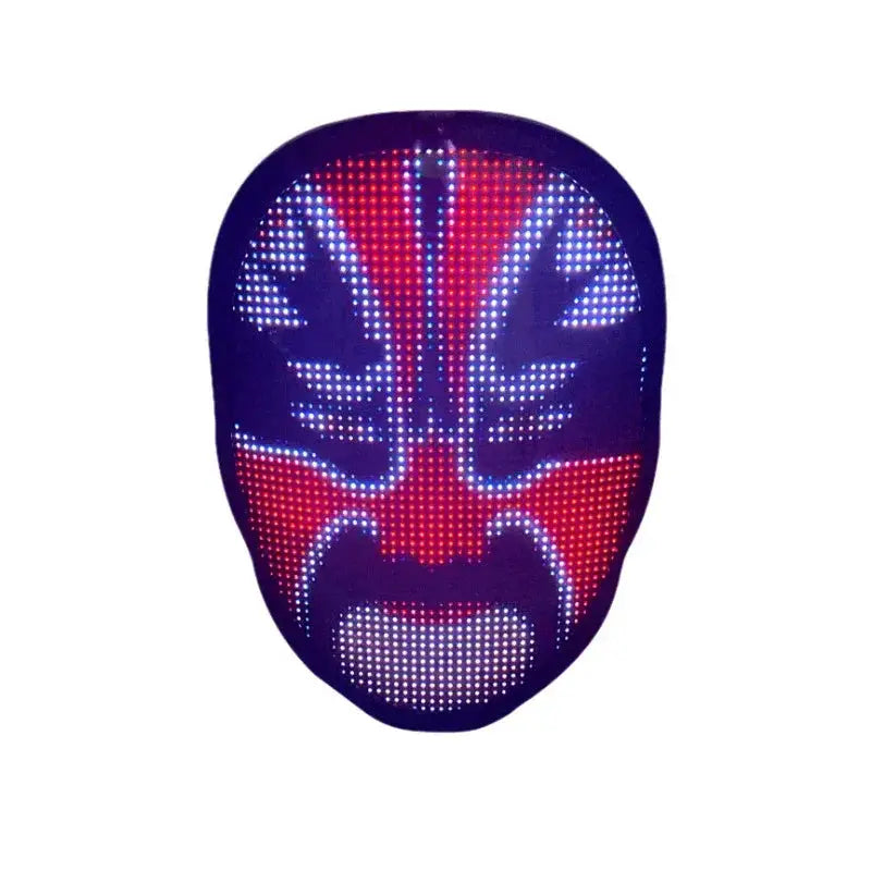 LED Face Changing Mask Custom Robot Bluetooth Smart Gadget