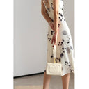 Satin Slip Dress: Floral Fishtail Summer Chic Elegance