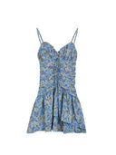 Buoyancy French Floral Chiffon Dress Elegant Summer Style