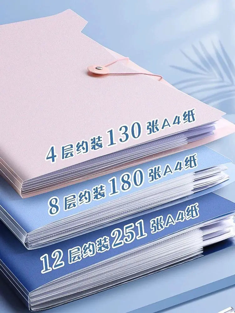 A4 Paper Storage Bag Large Capacity Multi Layer Folder