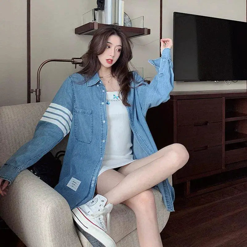 Denim Classy Shirt Stylish And Comfortable Fashion Essential
