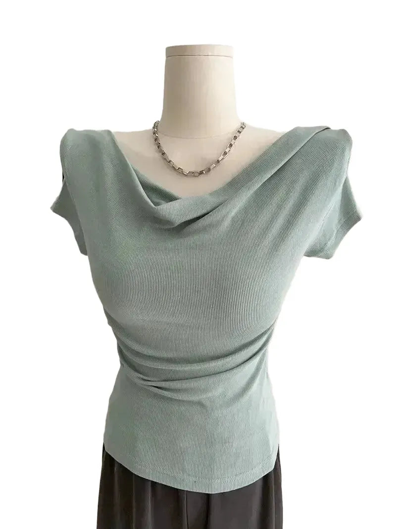 All-Day Comfort Top for Women in Summer — Black color long-sleeve