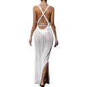 European American Women's Hollow-out Beachwear Blouse Chic