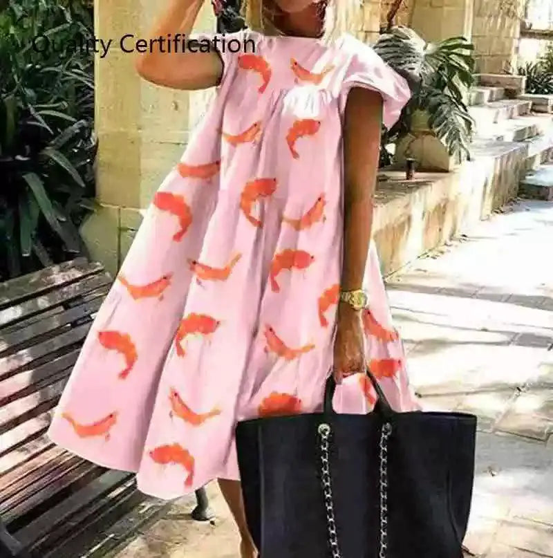 Floral Print Party Dress Elegant Summer Fashion Look