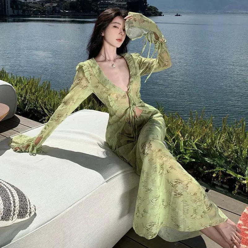 Chiffon Seaside Skirt Elegant Beachwear For Women Sunlit