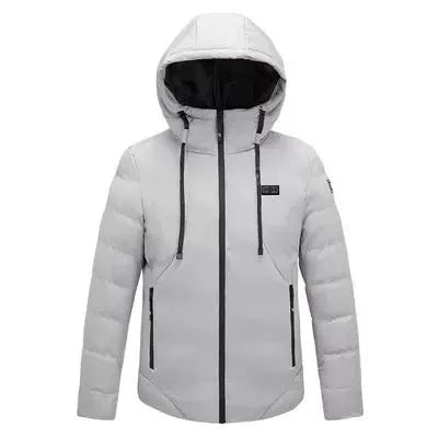 Winter Intelligent Heating Down Cotton Coat Jacket For Men