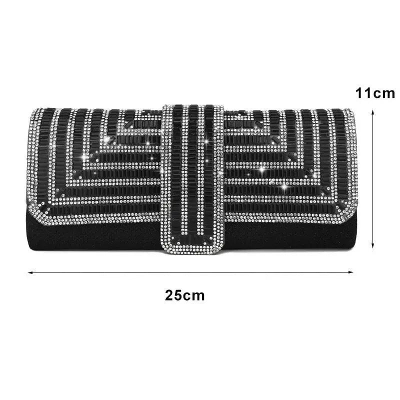 Elegant Diamond Clutch for Evening Party Glamour Style