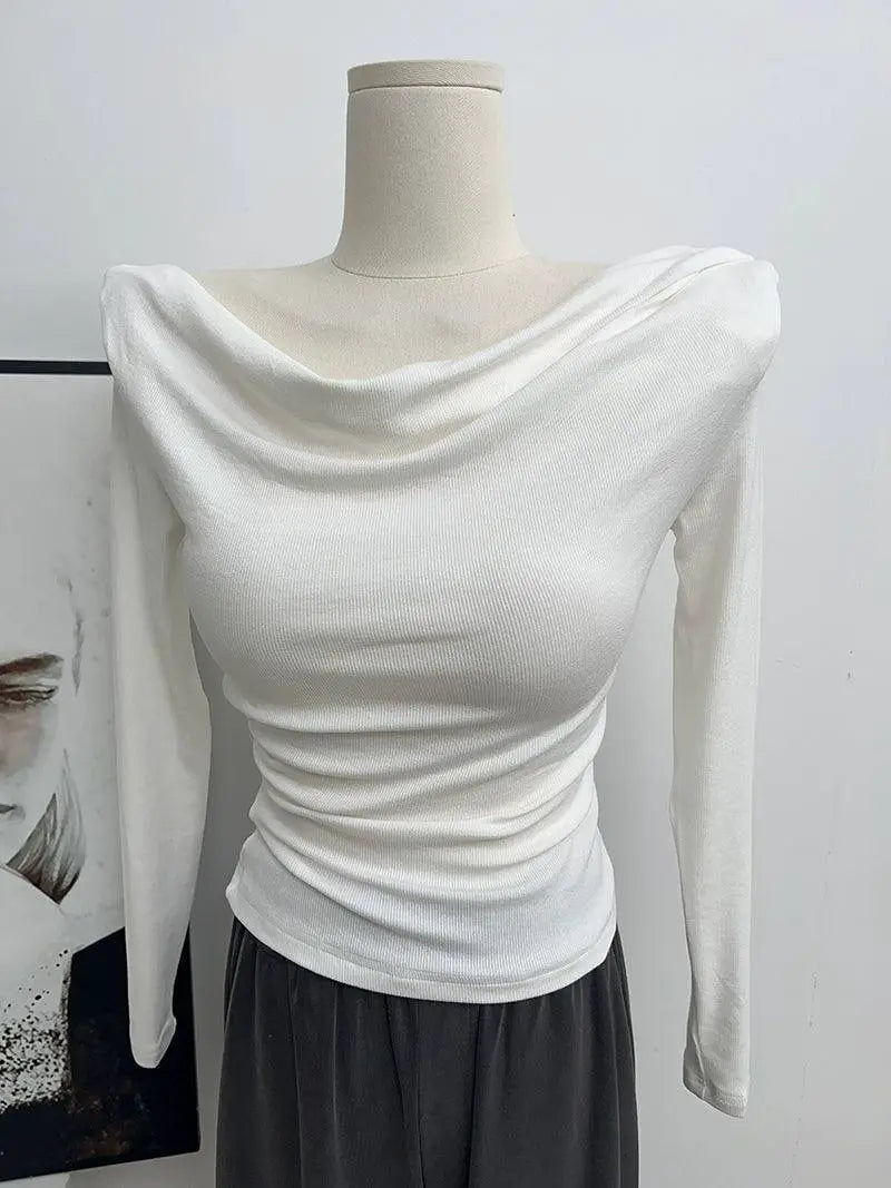 INS Womens Slim Fit Underwear Top Bottoming Shirt Summer