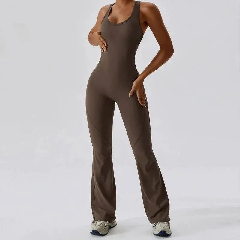 Open Back Yoga Jumpsuit With Ultimate Fusion Design