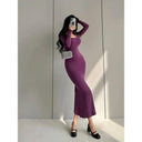 Desire Style Fishtail Dress for Plus-Size Women Chic Fall Fashion