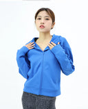 Yoyoplus Slim Looking Loose Long Sleeve Hooded Jacket for Women