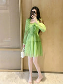 Fairy Tea Dress French Elegance for Spring Fashion Joy