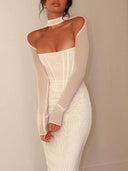 Sultry Sheer Voile Dress Elevate Your Style with Allure