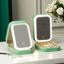 Carrying Foldable Storage Box Integrated Dormitory Mirror