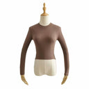 Solid Threaded Long Sleeve Tee for Youth Stylish Fashion