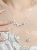 Clover 999 Sterling Silver Necklace for Women Best Selling Gift