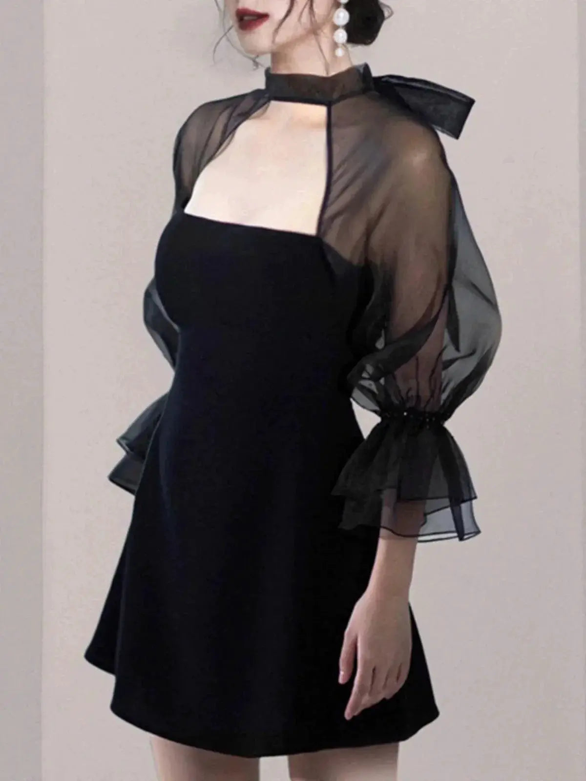Elegant Black Banquet Dress Sophisticated Luxury Attire