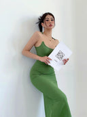 Invisible Fishing Line Summer Sling Dress Sultry Elegance