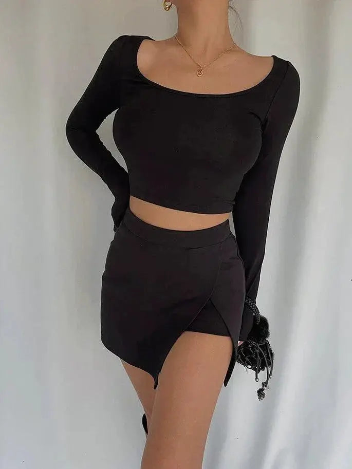 High Waisted Street Style Skirt Modern Chic Look Trendy