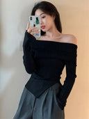 Cozy Off-the-Shoulder Knitwear: Plus Size Fashion Piece