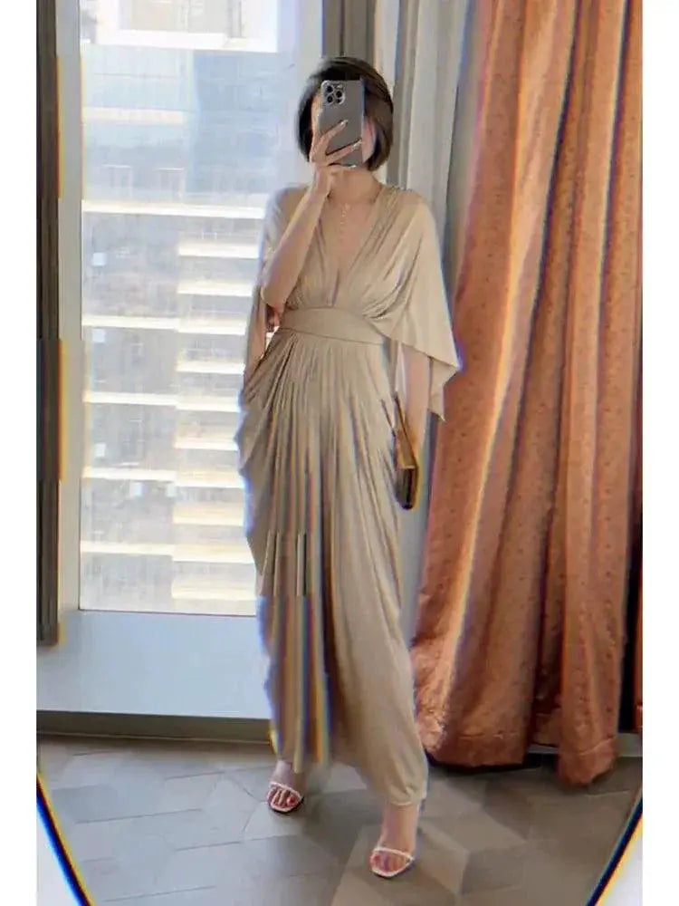 2024 Fall Winter Luxe Evening Dress For Women A Line