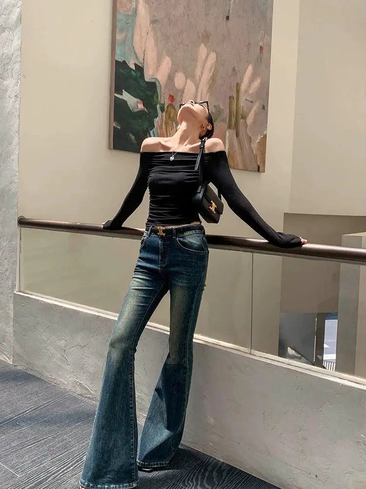 Jwunique Off Shoulder Top Versatile Chic Style for Women