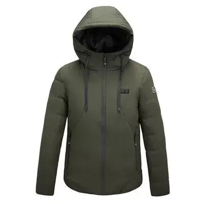 Winter Intelligent Heating Down Cotton Coat Jacket For Men
