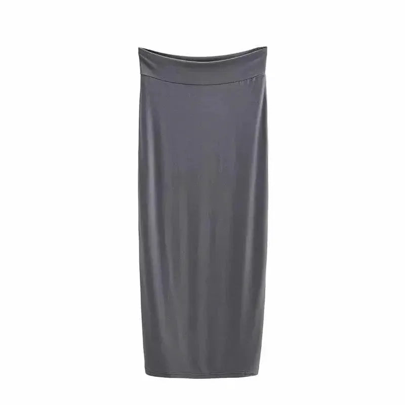 Elegant Modal Pencil Skirt Versatile Summer Staple