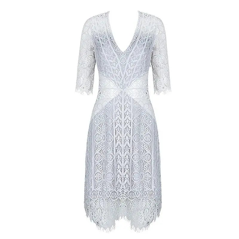 Lace Jumpsuit Chic Summer Party Essential Flattering Fit