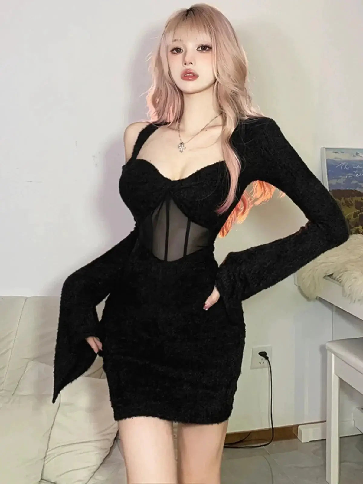 Weird Puss Fishbone Dress Street Chic Fashion Statement