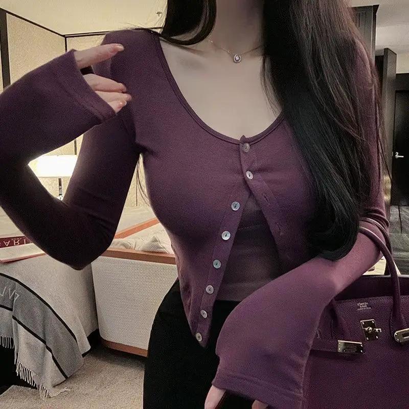 Cashmere Knit Cardigan for Women Stylish Spring Fashion