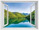 Living Room Window Illusion Wallpaper